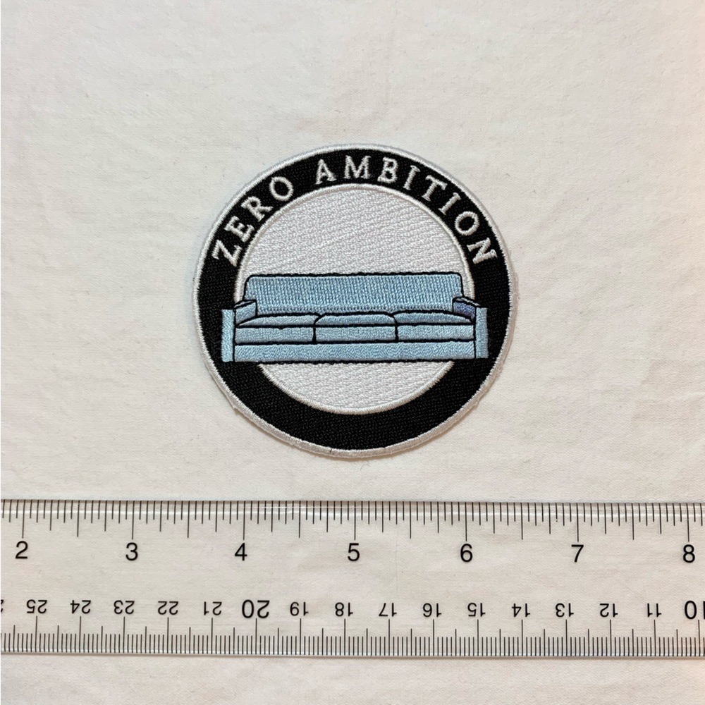 Zero Ambition Couch Potato Sew On Patch